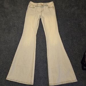 Light Wash Low Rise Flare Jeans
